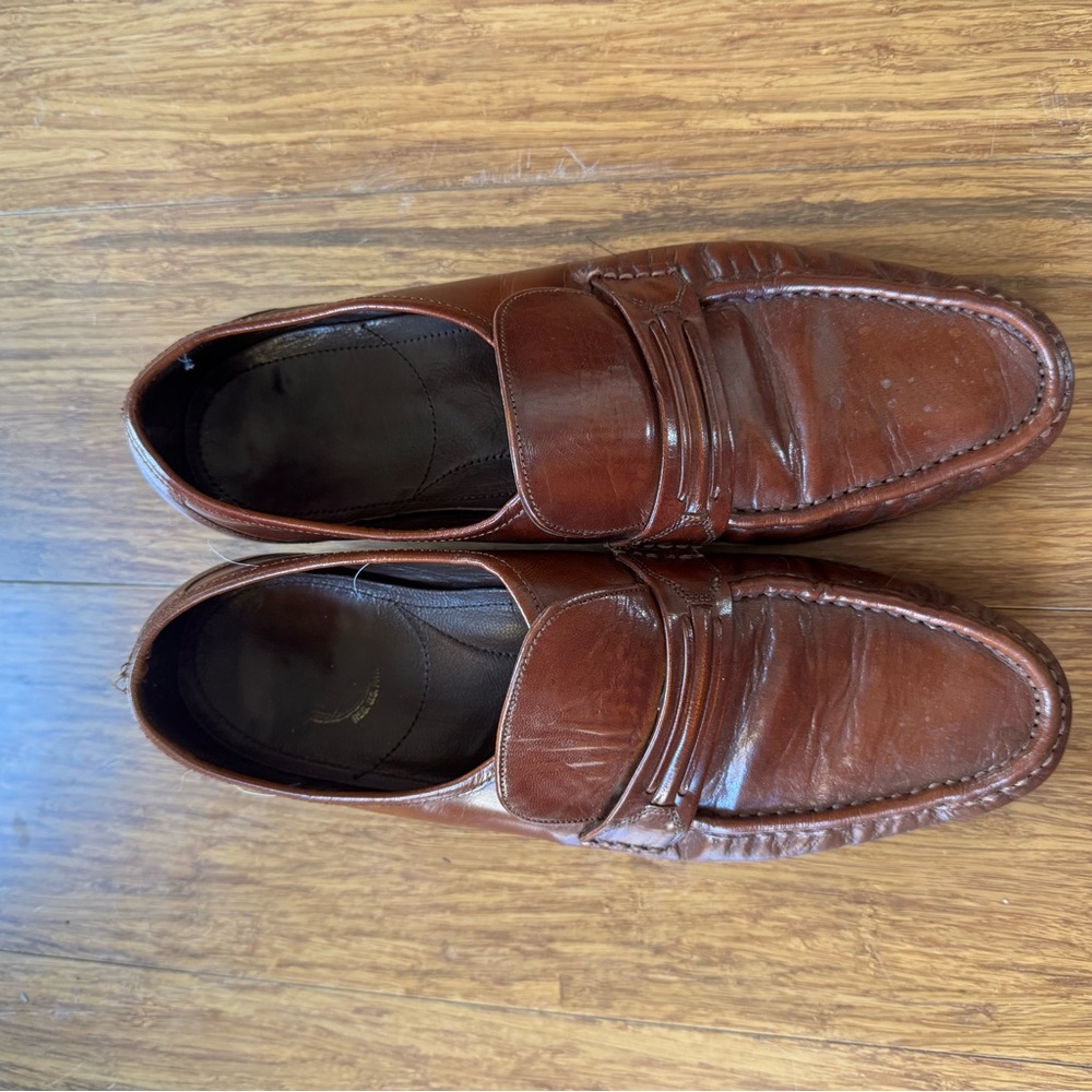 Men's Brown Leather Loafers